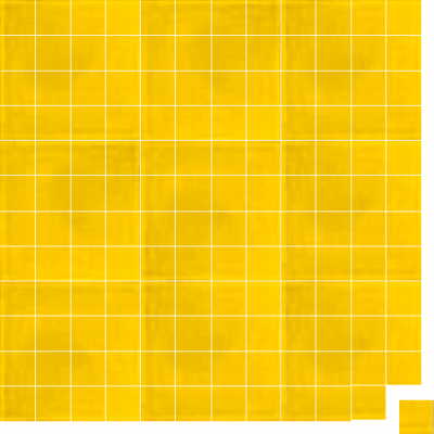 Моноцветная цементная плитка Luxemix формата 5x5см. Цвет 1023 (желтый).
