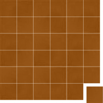 Моноцветная цементная плитка Luxemix формата 10x10см. Цвет 8023 (коричневый).