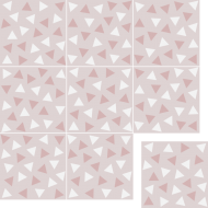 Цементная плитка Luxemix ручной работы. Коллекция Сhips triangle (треугольники)