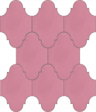 Плитка Luxemix ручной работы в форме "Фонарик". Цвет розовый, нежно-розовый, светло-розовый ral 3015.