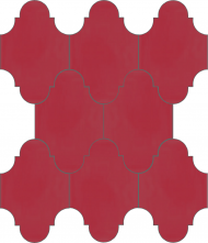 Плитка Luxemix ручной работы в форме "Фонарик". Цвет коралловый, розовый ral 3017.